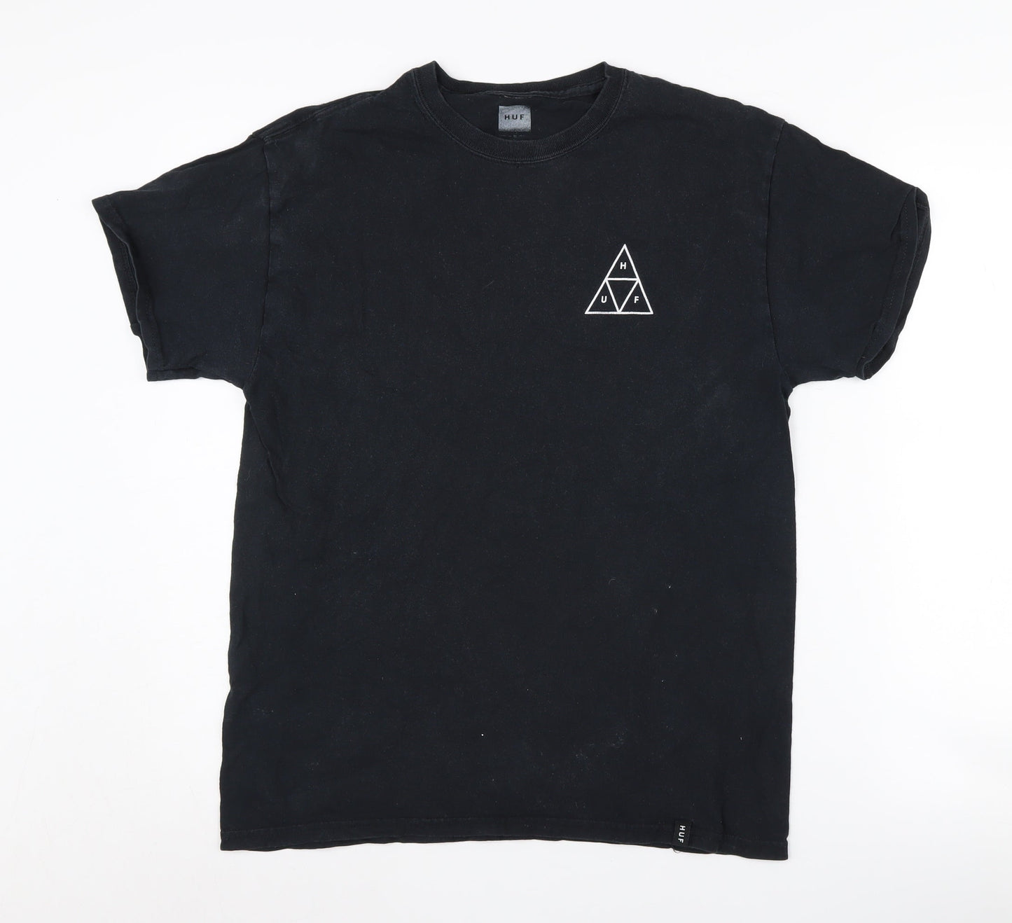 Mens UK Size M HUF Black  T-Shirt