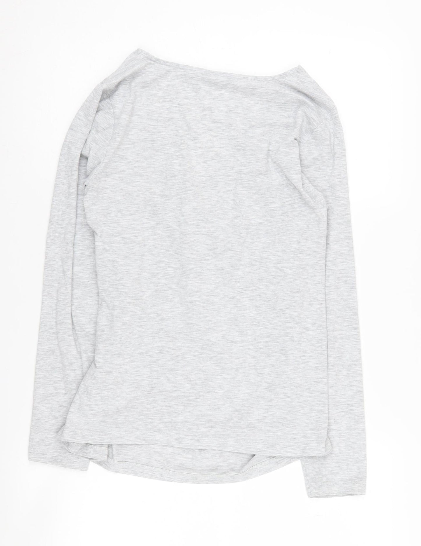 Womens UK Size M Marks and Spencer Grey Wrap Blouse