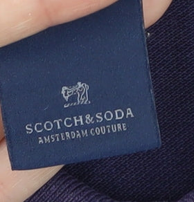 Scotch & Soda Men's Purple Polo Shirt L