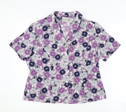 Womens UK Size 12 Eastex Multicoloured  Blouse