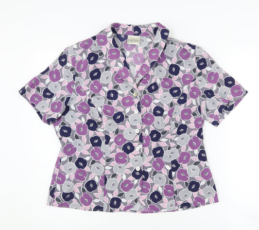 Womens UK Size 12 Eastex Multicoloured  Blouse