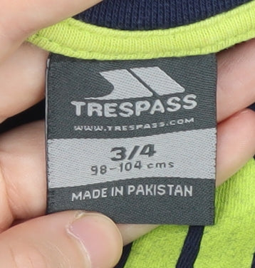 Trespass Boys Blue Graphic Print T-Shirt 3-4 Years