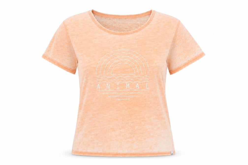 Womens UK Size 16 Animal Orange  T-Shirt