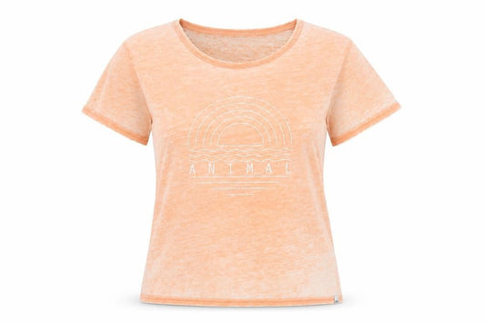 Womens UK Size 16 Animal Orange  T-Shirt