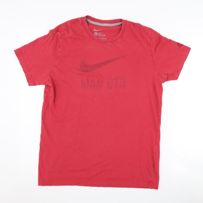 Nike Men's Red Graphic Slim Fit T-Shirt - Size L