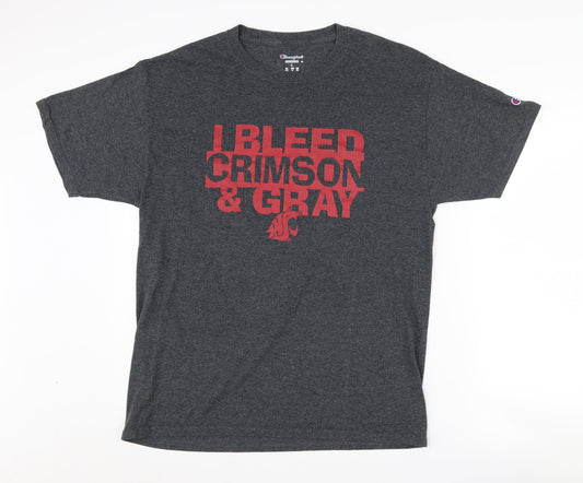 Mens UK Size L Champion Grey  T-Shirt