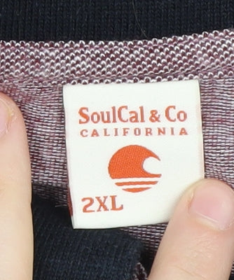 SoulCal & Co Men's Multicoloured 2XL Polo Shirt