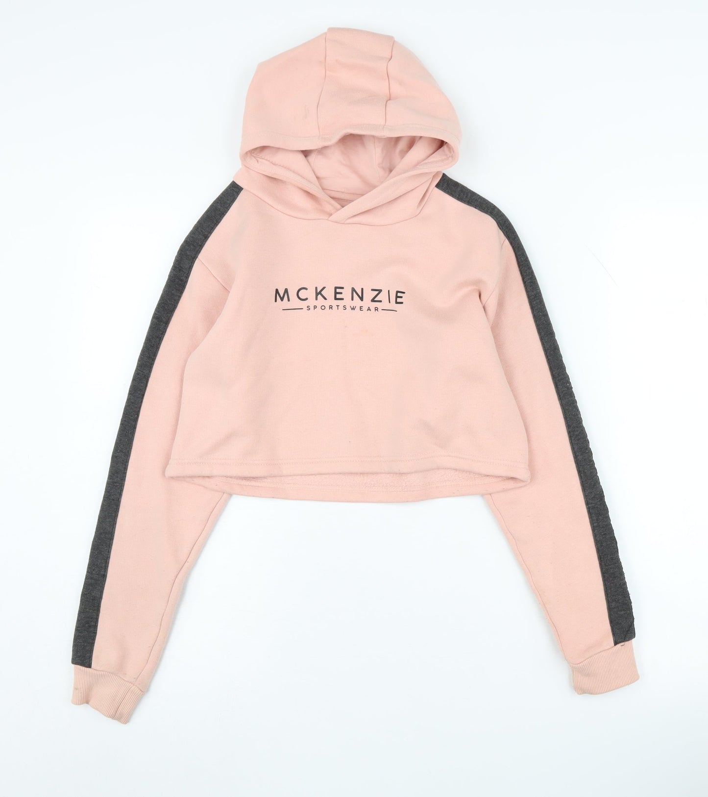 McKenzie Girls Pink Logo Hoodie, 12-13 Years, Casual, Hooded
