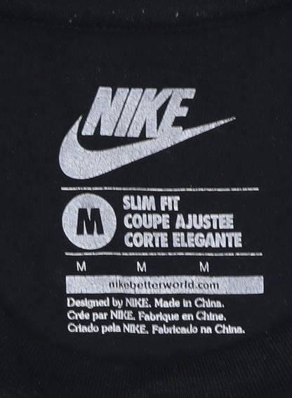Nike Men's Black Slim Fit Sports T-Shirt M