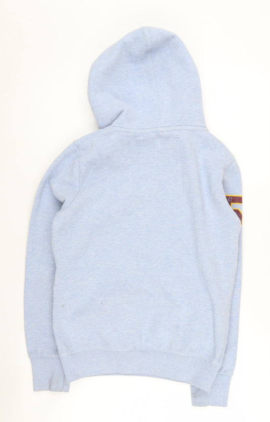 Superdry Women's Blue Pullover Hoodie Size 8