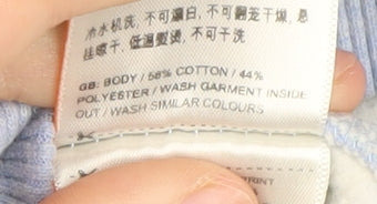 Superdry Women's Blue Pullover Hoodie Size 8