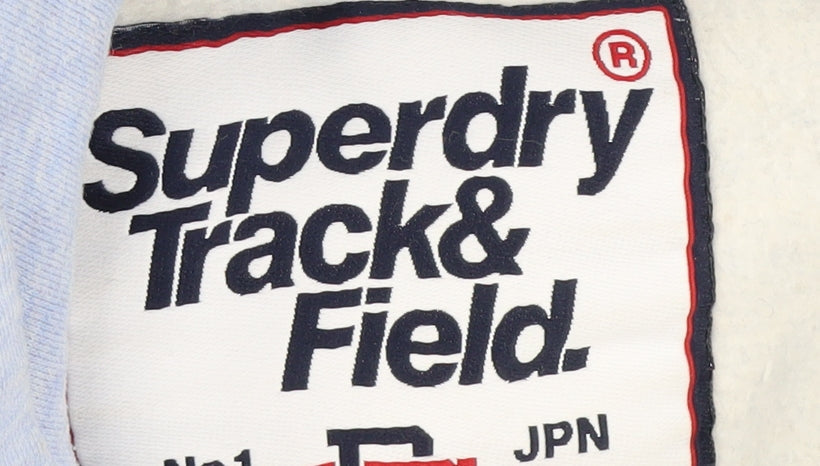 Superdry Women's Blue Pullover Hoodie Size 8