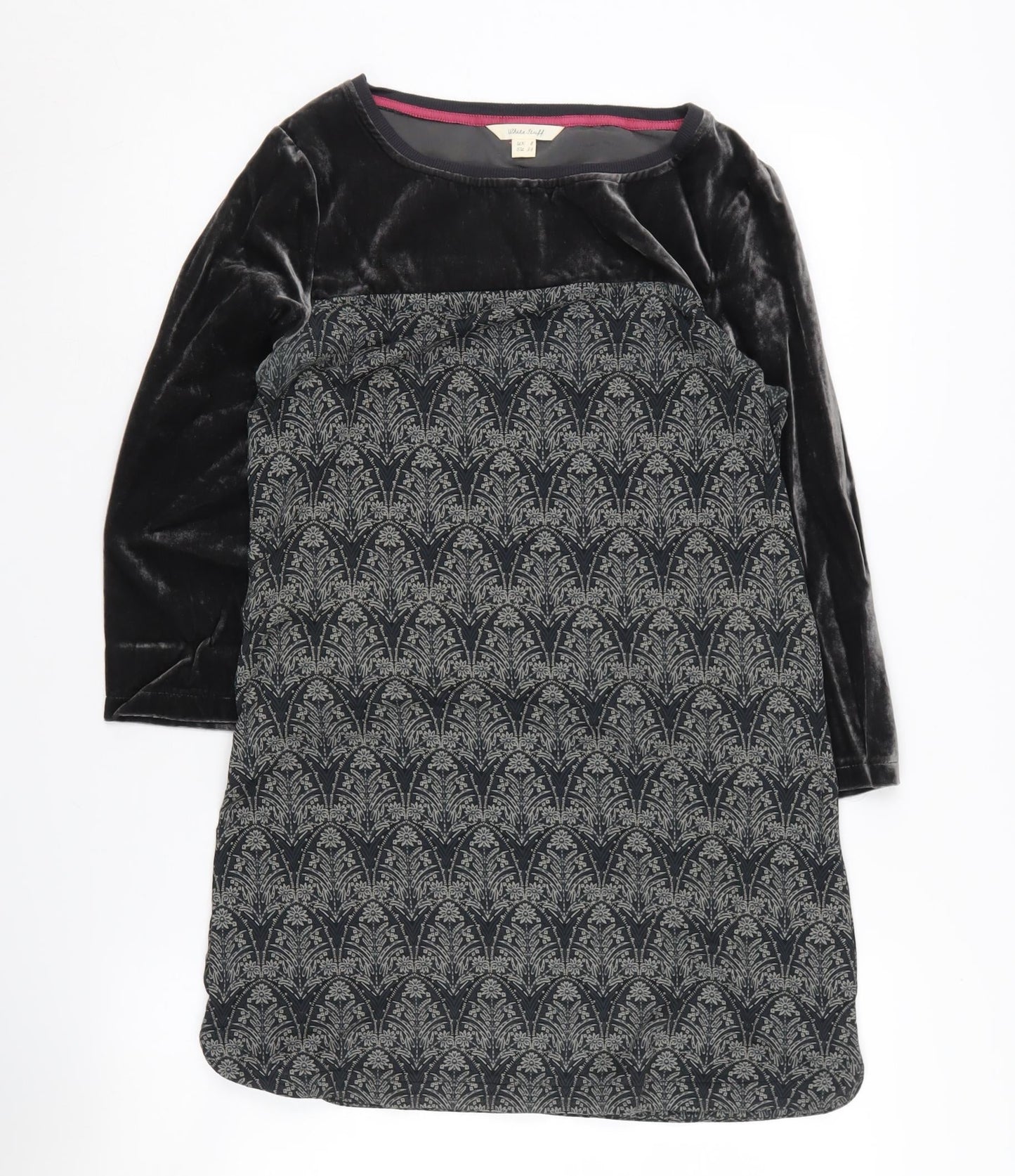 Womens UK Size 8 White Stuff Black Tunic Blouse