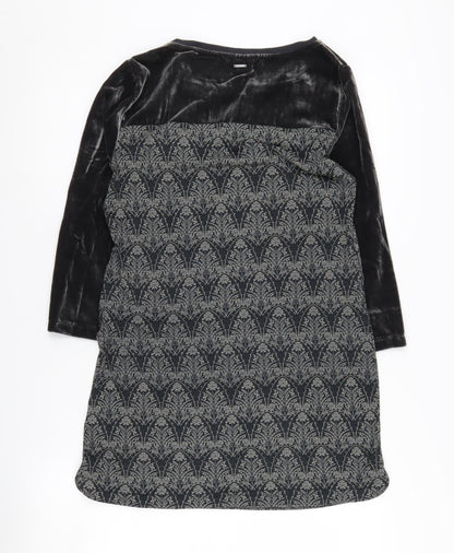 Womens UK Size 8 White Stuff Black Tunic Blouse