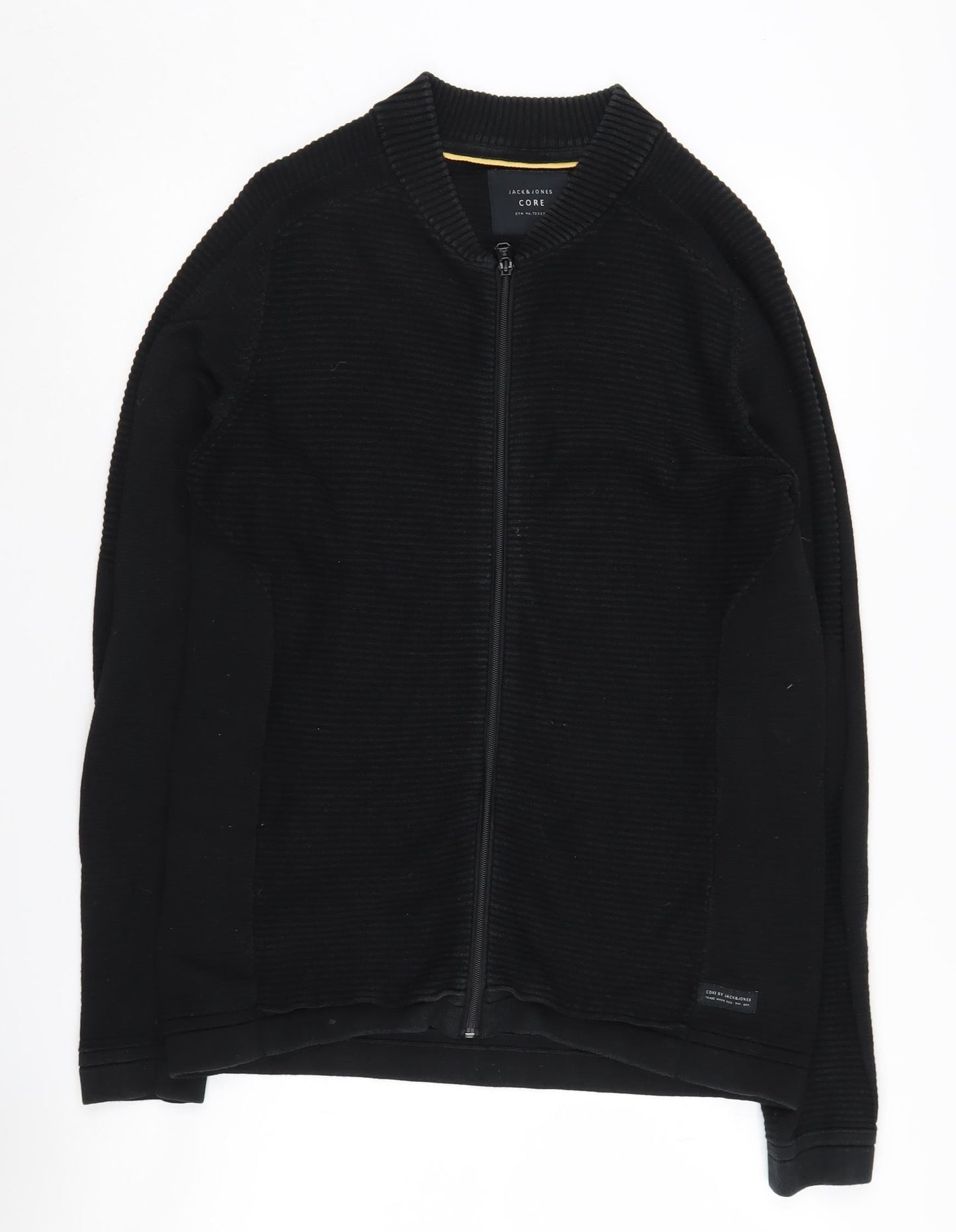Mens UK Size S JACK & JONES Black Basic Jacket