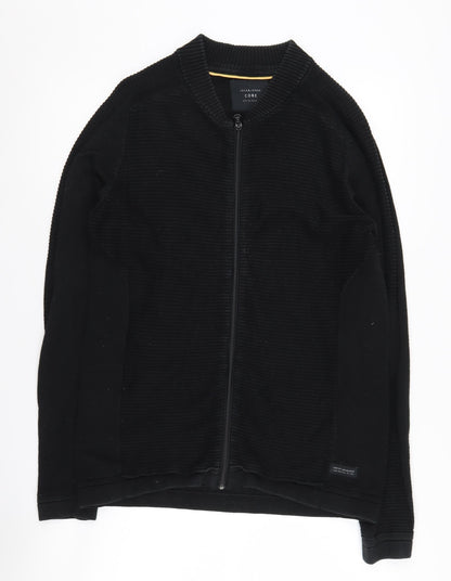 Mens UK Size S JACK & JONES Black Basic Jacket
