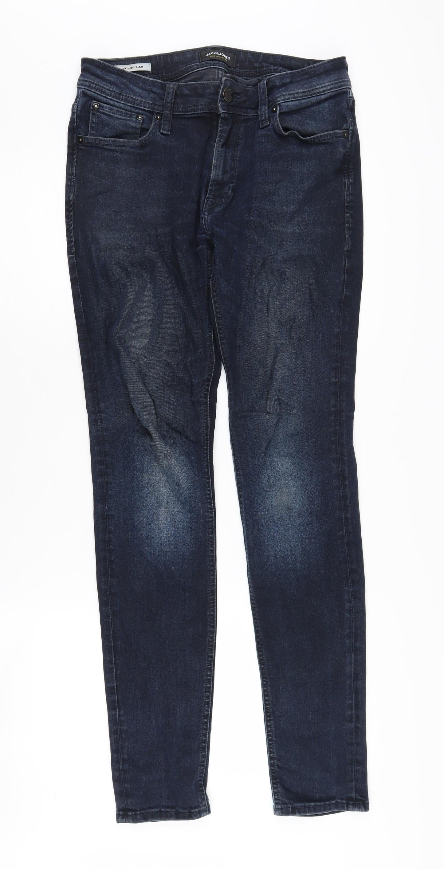 Jack & Jones Men's Blue Slim Skinny Jeans