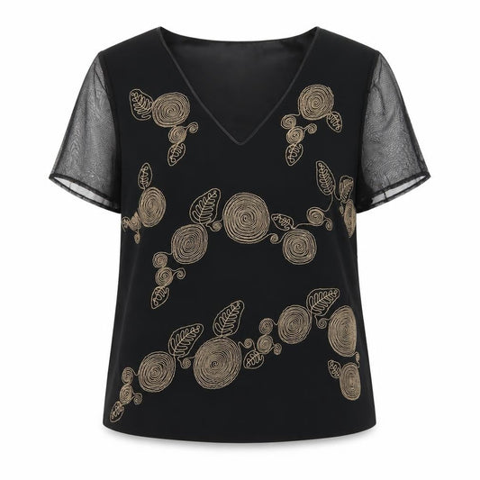 Womens UK Size 16 Jacques Vert Black  Blouse