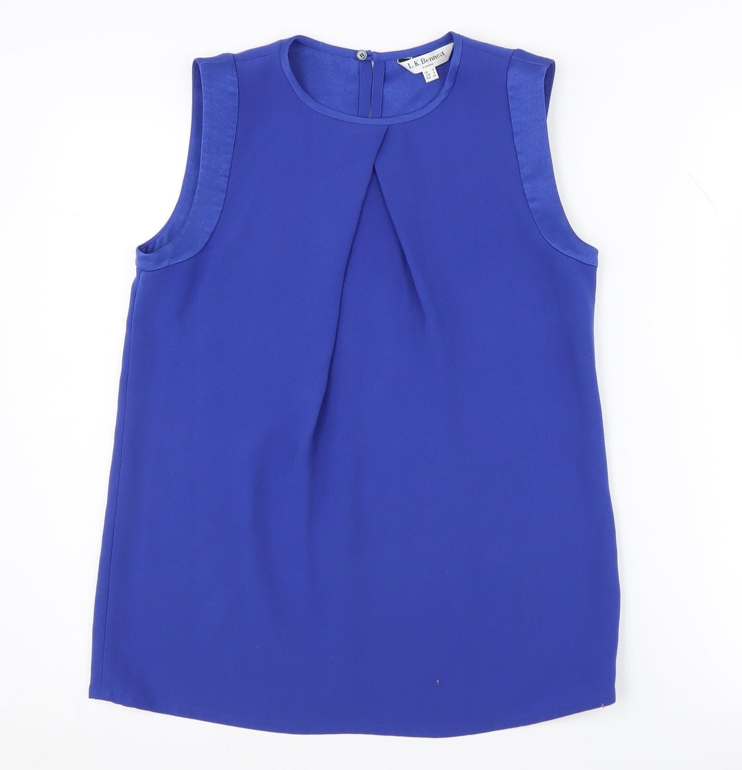 Womens UK Size 8 L.K. Bennett Blue Basic Blouse