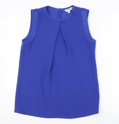Womens UK Size 8 L.K. Bennett Blue Basic Blouse