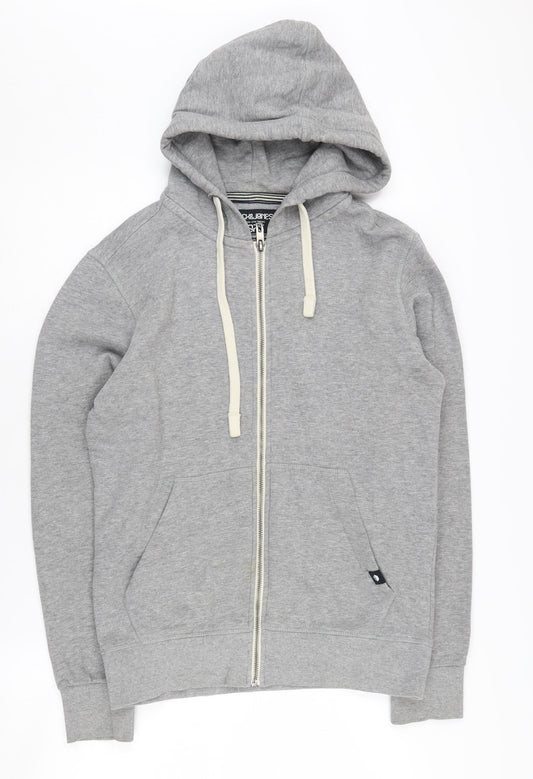 Mens UK Size S JACK & JONES Grey Full Zip Hoodie
