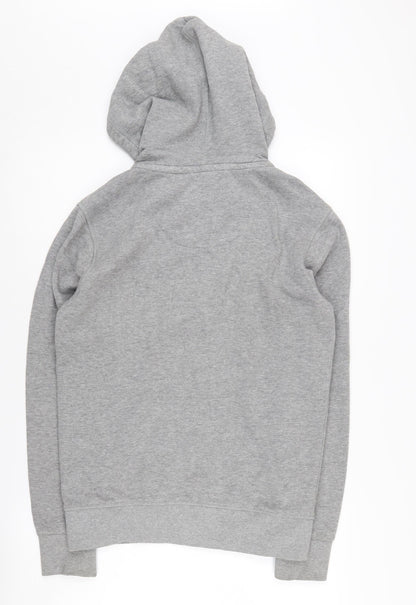 Mens UK Size S JACK & JONES Grey Full Zip Hoodie
