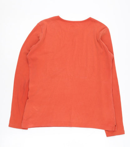 Womens UK Size 2 Jigsaw Orange  T-Shirt