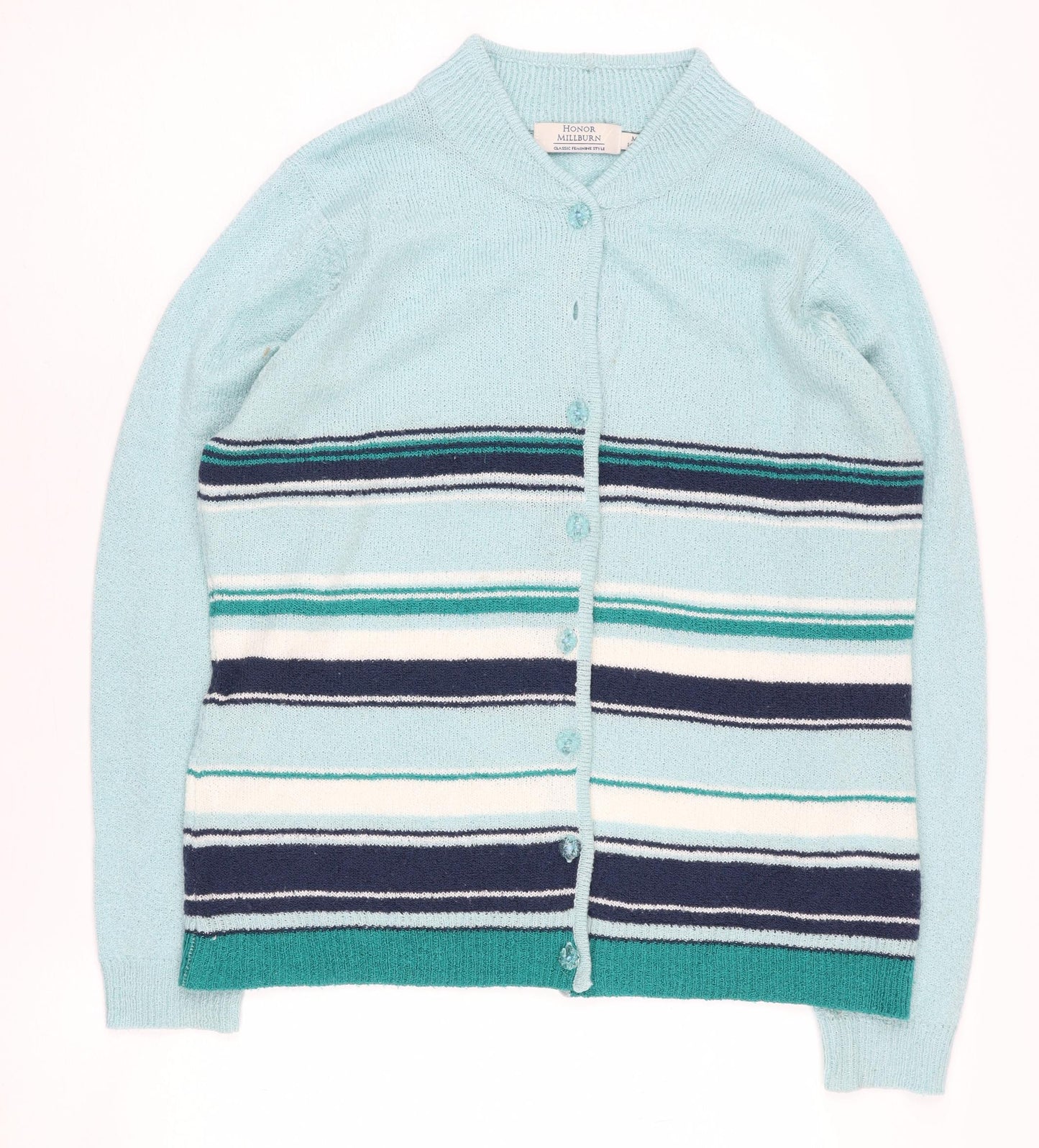 Womens UK Size M Honor Millburn Blue Cardigan Jumper