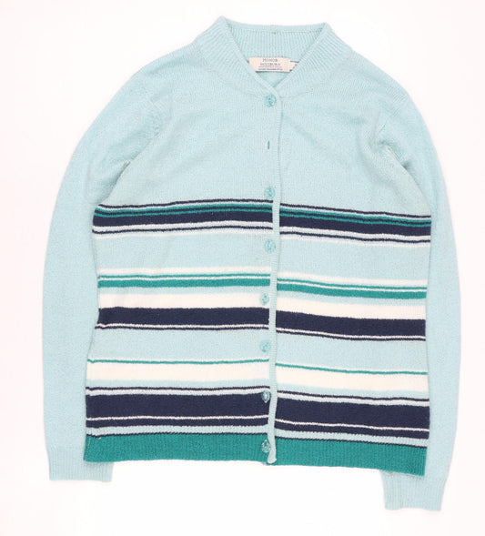 Womens UK Size M Honor Millburn Blue Cardigan Jumper