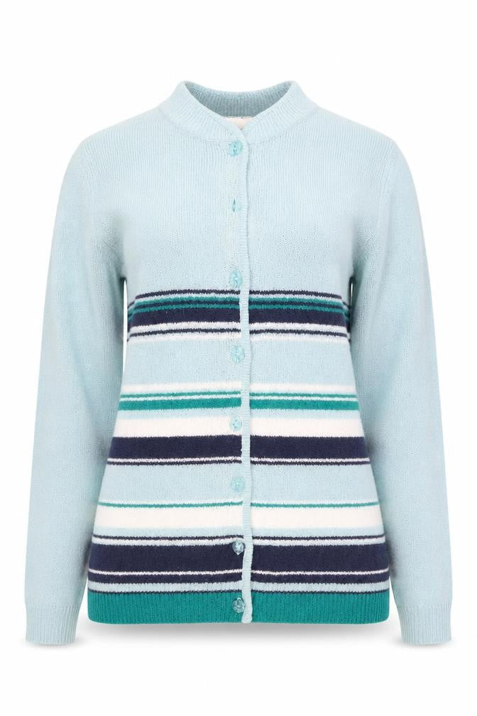 Womens UK Size M Honor Millburn Blue Cardigan Jumper