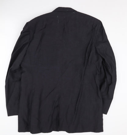 Mens UK Size 42 Jeff Banks Regular Blue Suit Jacket