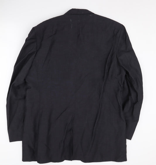 Mens UK Size 42 Jeff Banks Regular Blue Suit Jacket