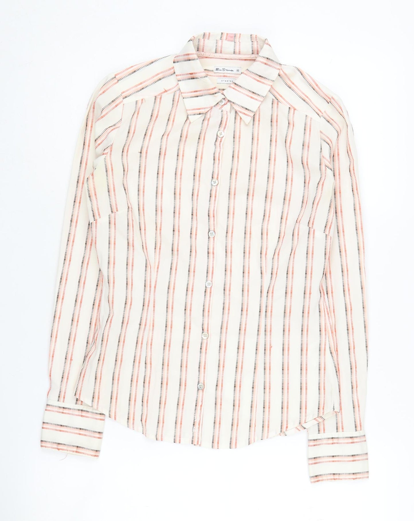 Ben Sherman Women's XS Striped Button-Up Shirt