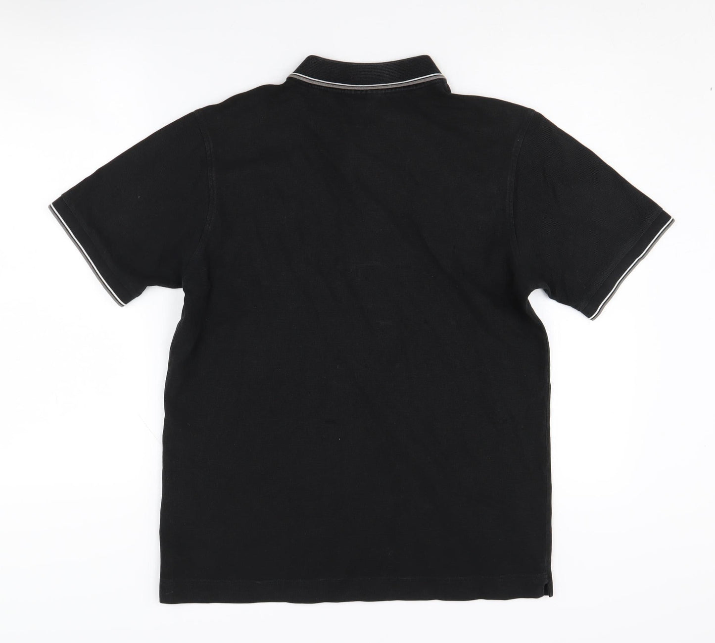Lacoste Men's Black Polo Shirt M Collared Logo
