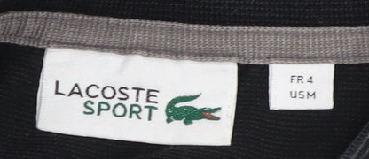 Lacoste Men's Black Polo Shirt M Collared Logo