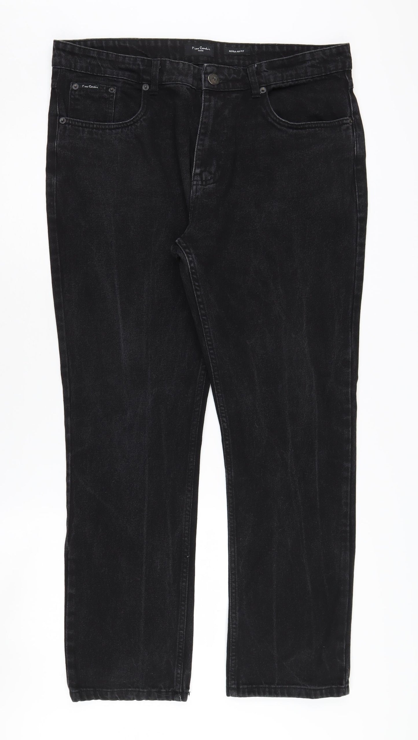 Mens UK Size 38 Pierre Cardin Regular Fit  Black Jeans