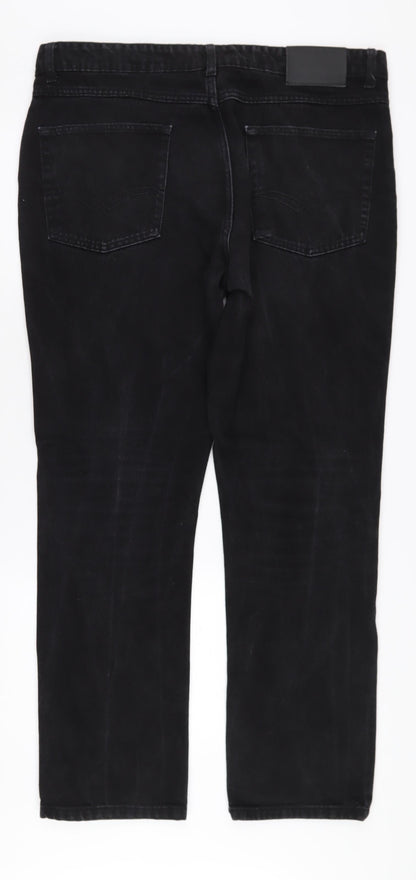 Mens UK Size 38 Pierre Cardin Regular Fit  Black Jeans