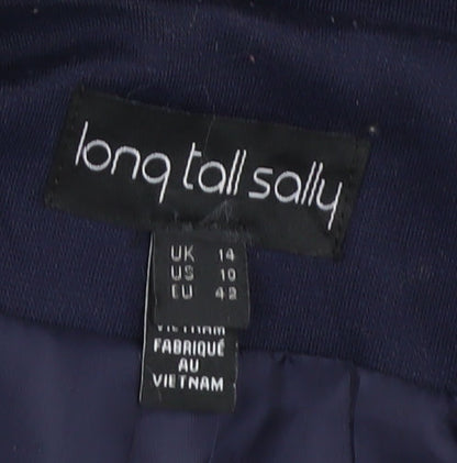 Long Tall Sally Women's Blue Blazer, Size 14