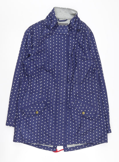 Womens UK Size 14 Laura Ashley Blue Rain Coat