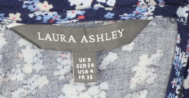 Laura Ashley Women’s Floral Blouse, Size 8, Multicoloured