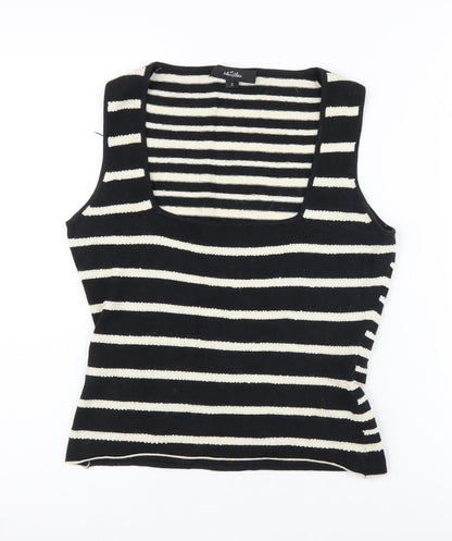 Womens UK Size S Whistles Black Vest Jumper