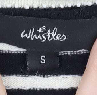 Womens UK Size S Whistles Black Vest Jumper