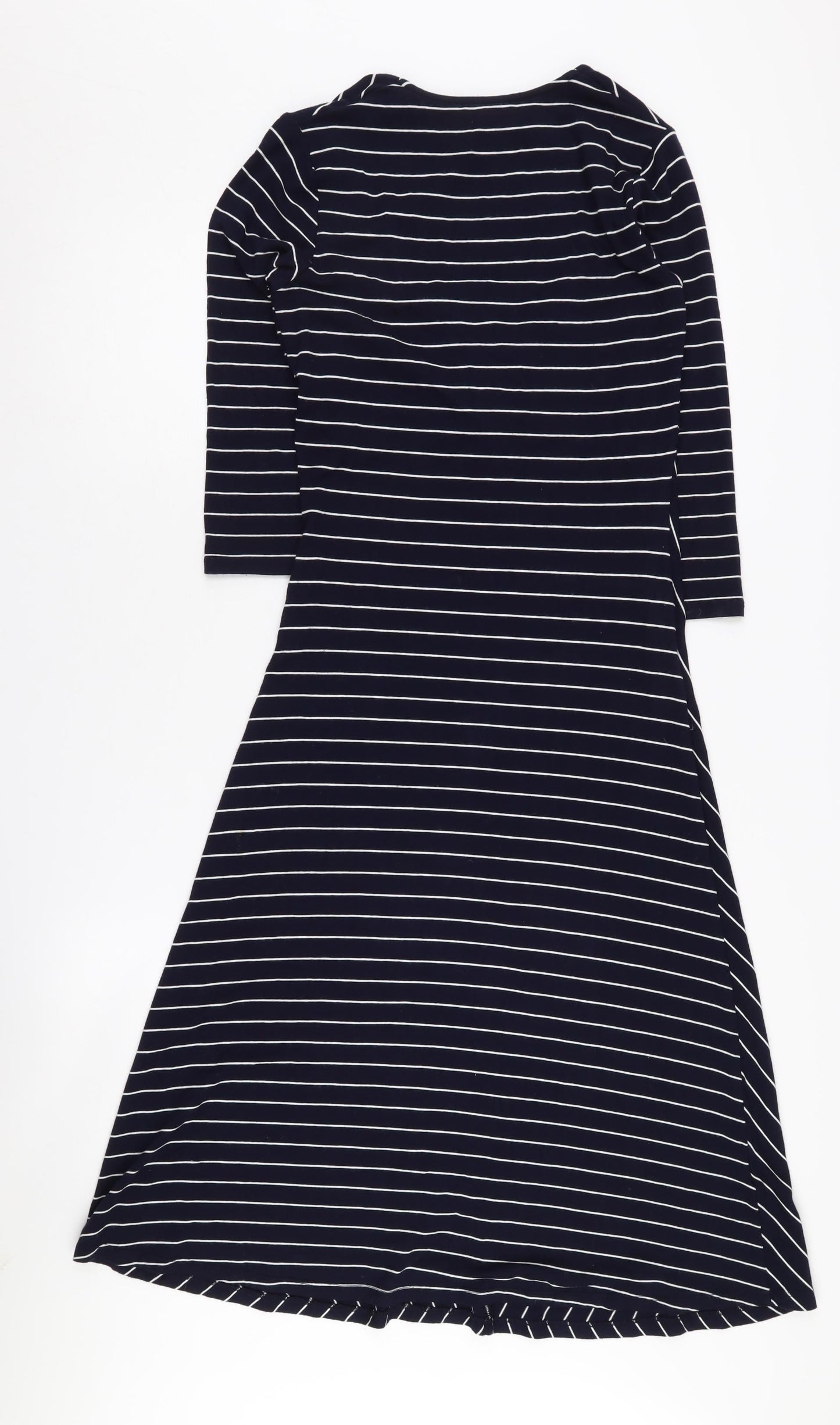 Laura Ashley Women's Striped Dress, Size 8, 3/4 Sleeve