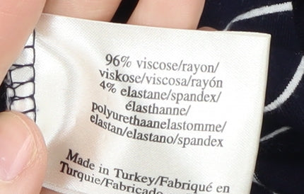 Laura Ashley Women's Striped Dress, Size 8, 3/4 Sleeve