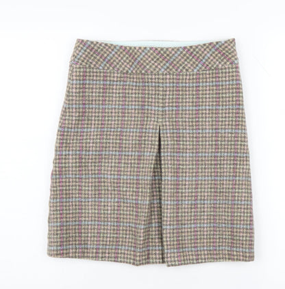 Joules Women's Multicoloured Check Pencil Skirt 8