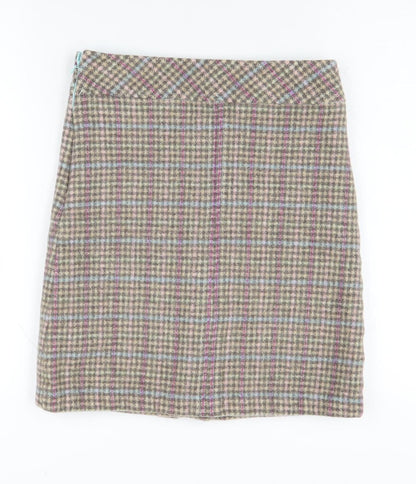 Joules Women's Multicoloured Check Pencil Skirt 8