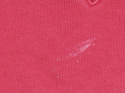 Adidas Women's Red Sweatshirt Size 12, V-Neck Casual