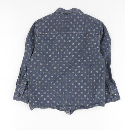 Baker by Ted Baker Boys Blue Button-Up Shirt 3-4 Years