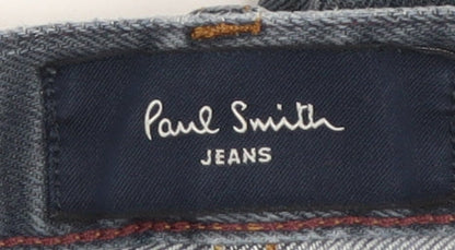 Mens UK Size 32 Paul Smith Regular Fit Straight Blue Jeans
