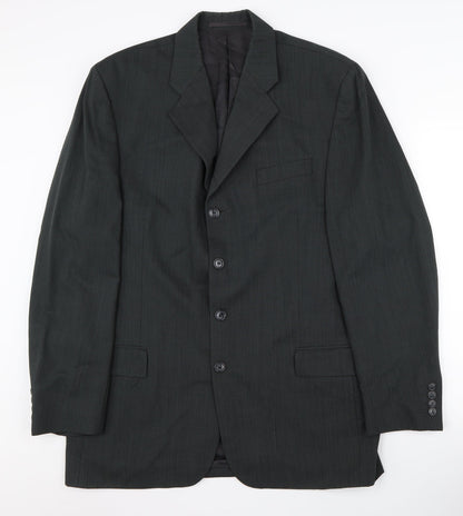 Mens UK Size 42 Daniel Hechter Regular Black Suit Jacket